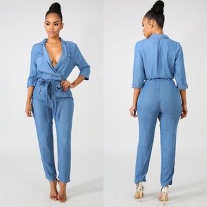 Denim jumpsuit